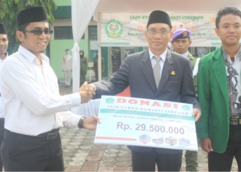 Peringati HAB ke 73, IAIN Syekh Nurjati Cirebon  Salurkan Bantuan Tsunami Selat Sunda