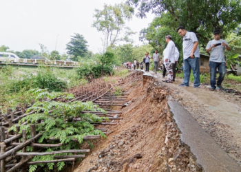 Perbaikan Tanggul Longsor Terbengkalai