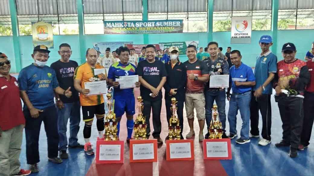 Rangkaian Hari Jadi ke-540 Kabupaten Cirebon, Tim Futsal Disdik Takluk, Kemenag Jadi Juara Pertama