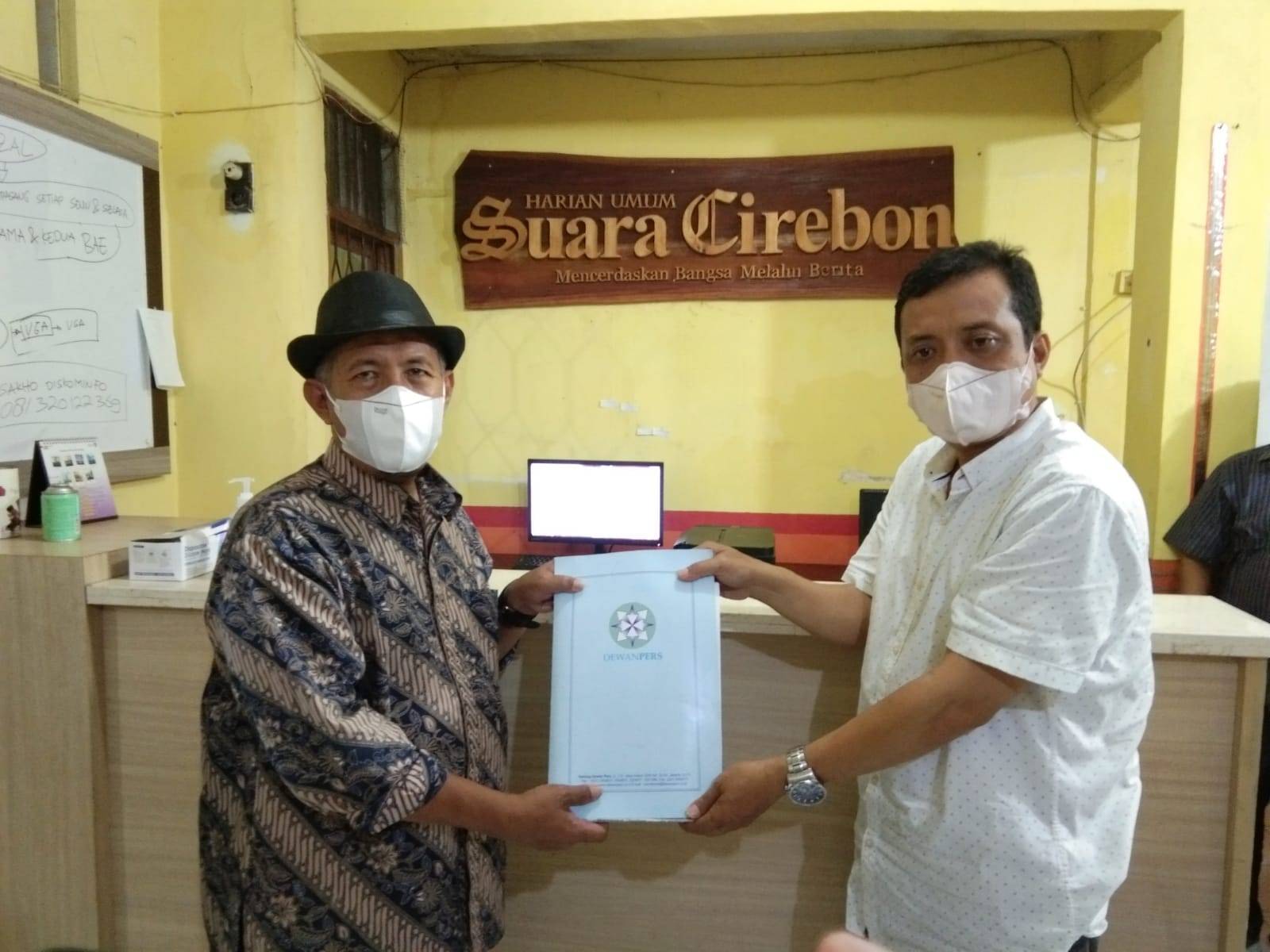 Jalani Verifikasi Faktual, Dewan Pers Sambangi Kantor HU Suara Cirebon