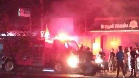 Diduga Akibat Korsleting Listrik Toko Elektronik di Palimanam Terbakar