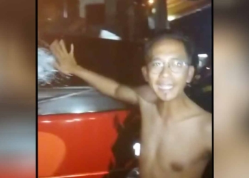 Detik-detik Bus Pesik Kuningan Dilempari Batu Usai Bertanding Kontra PSGJ Cirebon