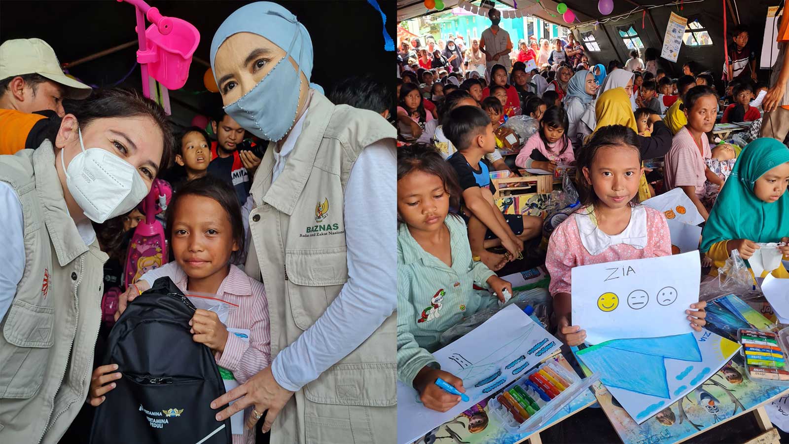 Pertamina Foundation Mengukir Senyum Anak-anak Korban Gempa Cianjur Lewat Bantuan Pendidikan