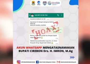 WA Mengatasnamakan Bupati Cirebon Bagi-Bagi Proyek Masjid dan Minta Fee Dipastikan Penipuan