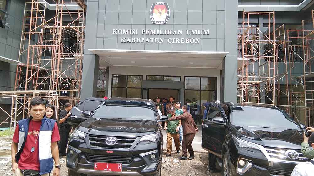 Pembangunan Gedung KPU Kabupaten Cirebon Capai 96 persen