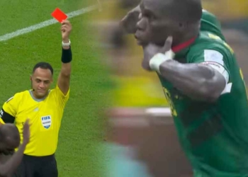 Selebrasi Ala Messi, Aboubakar Dikartu Merah Usai Bobol Gawang Brazil di Piala Dunia 2022 Qatar