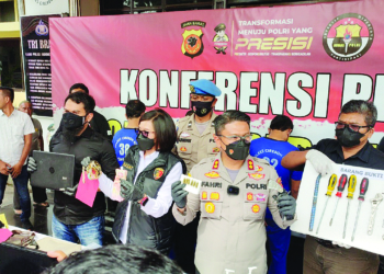 Polres Ciko Bekuk Komplotan Pencuri Bersenpi, Aksi Pelaku Terekam CCTV