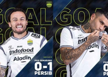 Giliran Ciro Cetak Gol ke Gawang PSIS Semarang, Persib Bandung Gandakan Keunggulan Sementara 0-2