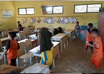 SDN 2 Blender Terendam Banjir, KBM Terhenti, Sudah Langganan, Sebulan Bisa 3 Kali