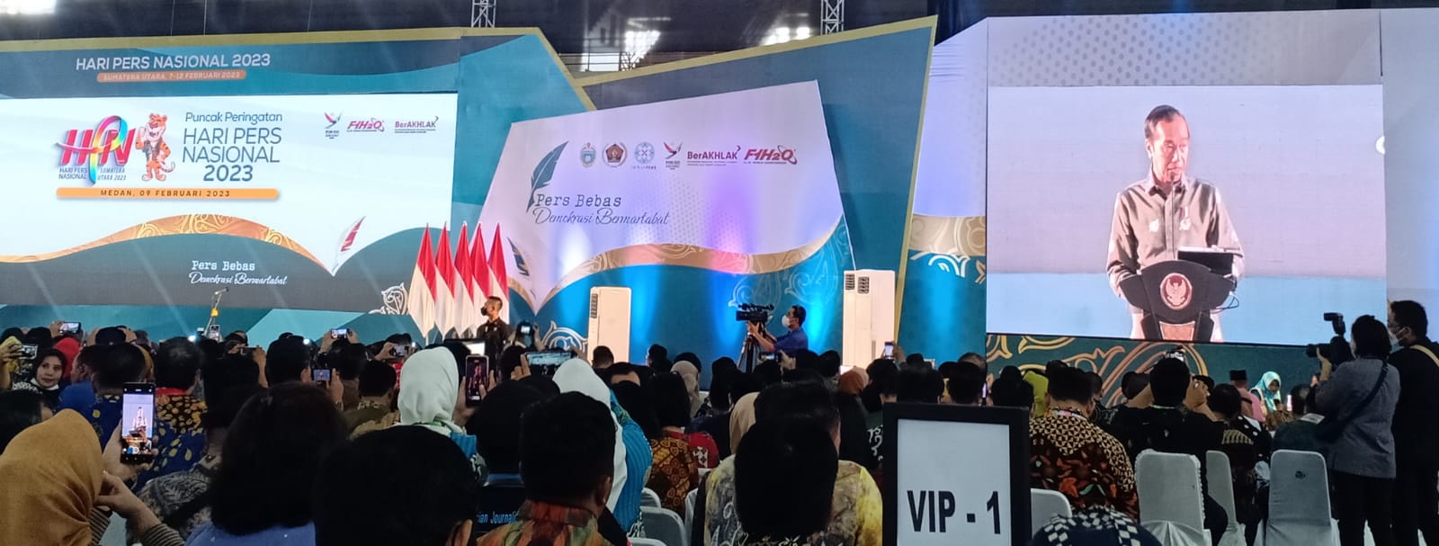 Presiden Jokowi dalam HPN 2023 : Dunia Pers Sedang Tidak Baik-Baik Saja