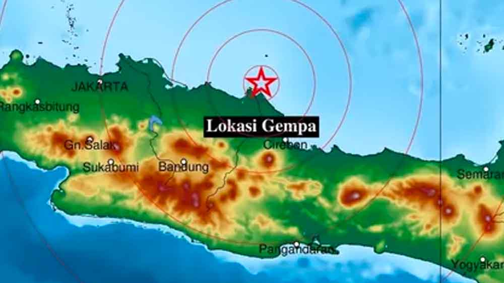 Gempa Indramayu, Dua Kali Mengguncang Senin Pagi ini, Berpusat di Laut