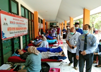 Hari Jadi Kabupaten Cirebon, Ratusan Pegawai RSUD Arjawinangun Donorkan Darah