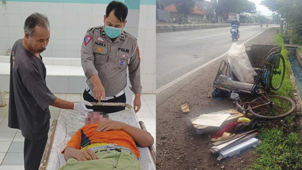Kecelakaan di Cirebon, Mamang Becak di Gebang Tewas Ditabrak Motor dari Belakang