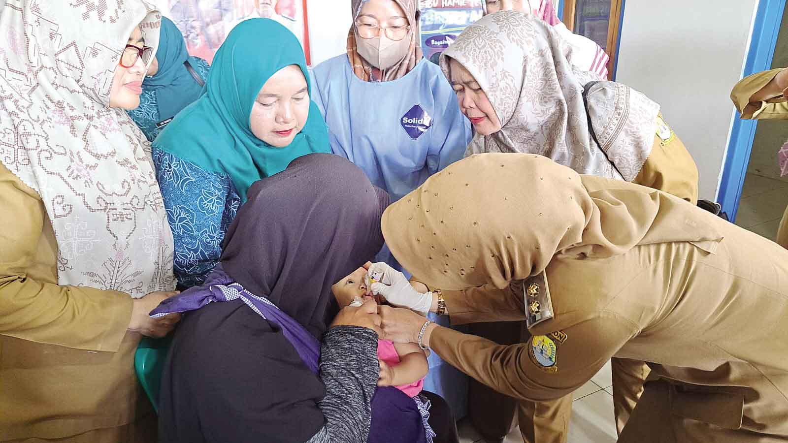 Capain PIN Polio Lebihi Target, 99 Persen dari 161.000 Target Pusdatin, Capaian Pamengkan dan Gegesik Masih Kecil