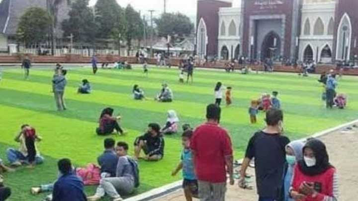 Angabuburit, Alun-alun Majalengka Jadi Tempat Favorit Menunggu Bedug Magrib