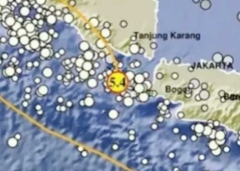 Info BMKG, Jakarta Diguncang Gempa Berpusat di Banten, Warga Ibukota Panik, Terasa Sampai Bogor