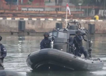 Tim Anti Teror Koopssus Bebaskan Sandera di Perairan Pelabuhan Cirebon