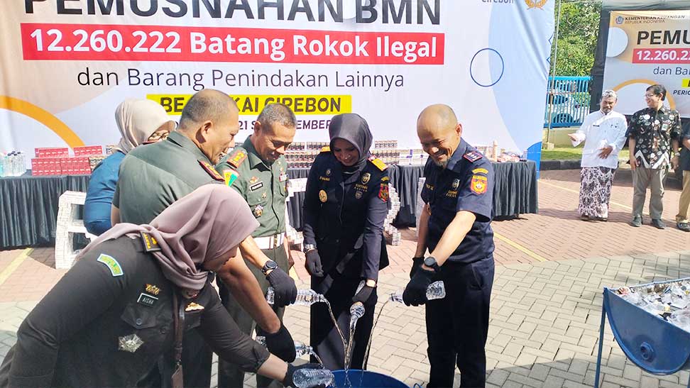Kuningan dan Majalengka Penyumbang Rokok Ilegal Terbanyak, 12 Juta Batang Dimusnahkan, Segini Potensi Kerugiannya