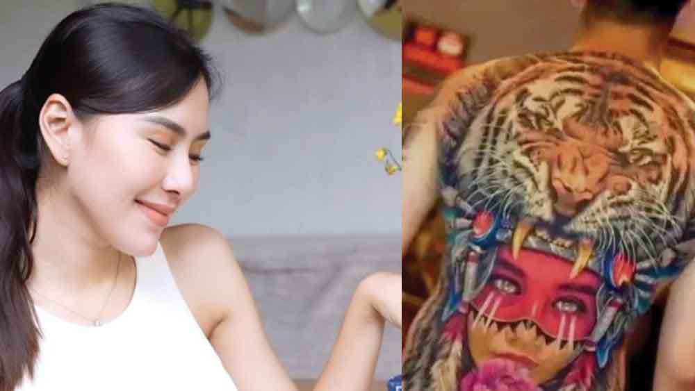 Lady Nayoan Beberkan Tatto Punggung Rendy Kjaernett Mirip Wajah Shahnaz Sadiqah