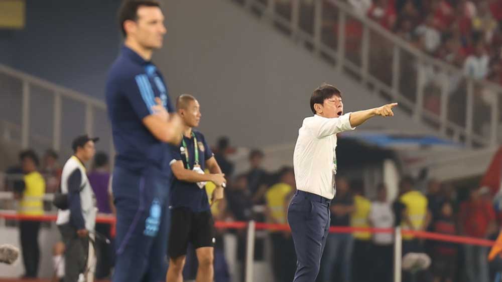 Penampilan Indonesia Vs Argentina Memuaskan, Erick Thohir Langsung Perpanjang Kontrak Shin tae Yong