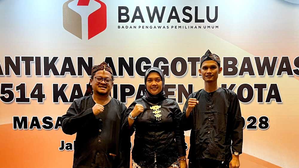 Bawaslu Kota Cirebon Miliki 3 Komisioner Baru