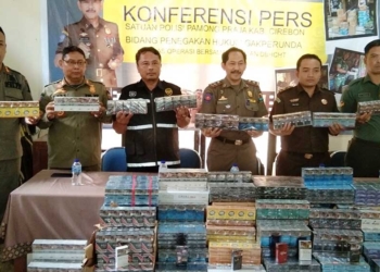 Dua Hari Operasi Rokok Ilegal di Kabupaten Cirebon, 163.880 Batang Disita
