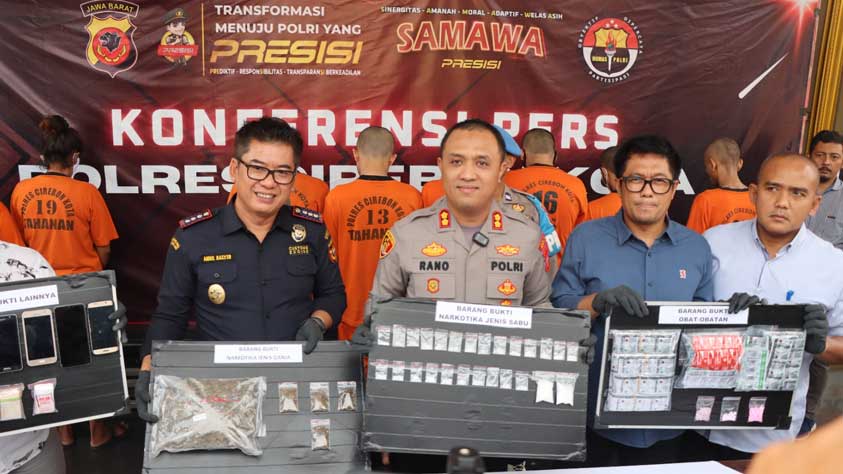Satnarkoba Polres Ciko Bekuk 8 Tersangka, 1.500 Jiwa Selamat dari Penyalahgunaan Narkoba