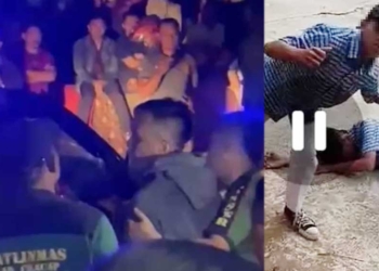 Ratusan Warga Teriaki Banci saat Pelaku Perundungan di Cimanggu Cilacap Diciduk Polisi