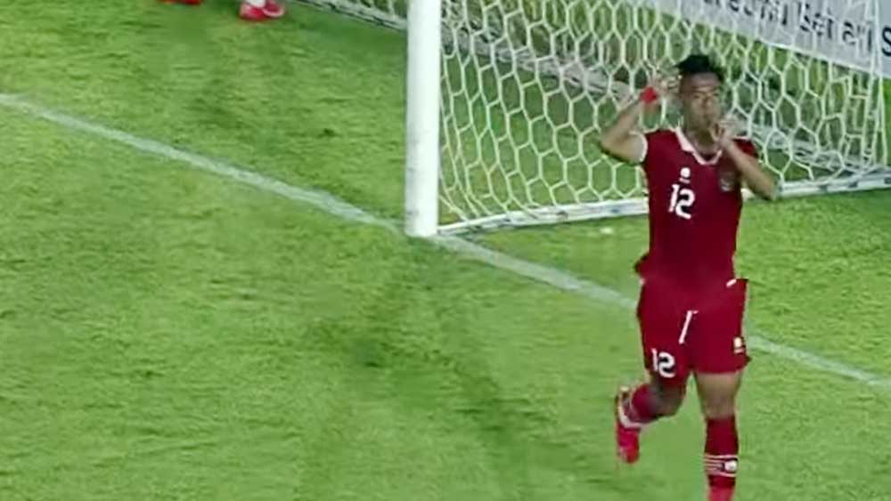 Gol Pratama Arhan Tutup Kenenangan Indonesia 9-0 Atas China Taipei