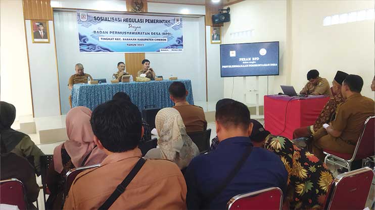 DPMD Kabupaten Cirebon Sosialisasikan Regulasi Pemerintah kepada BPD se-Kecamatan Babakan
