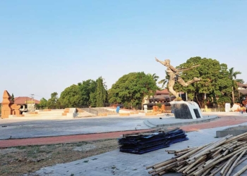 Proyek Alun-alun Taman Pataraksa Cirebon Optimistis Selesai Tepat Waktu, Progres ATP sudah 85 Persen