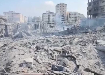 Teroris Israel Membabibuta Hancurkan Gaza Palestina