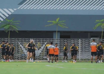 Pepet Borneo di Laga Persib Vs Dewa United