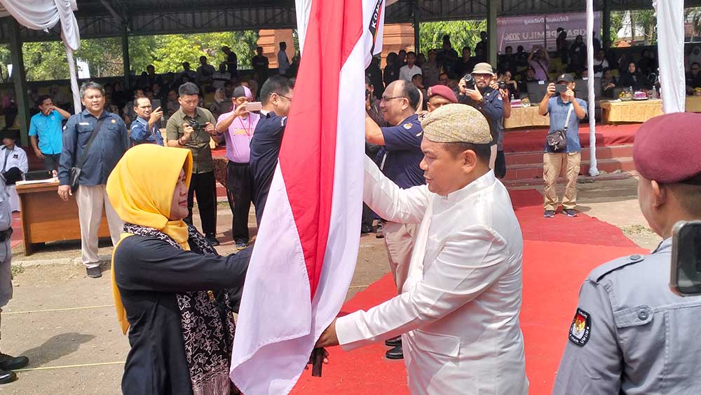 KPU Kabupaten Cirebon Terima Estafet Kirab Pemilu 2024, Sarana Edukasi Masyarakat dan Integrasi Bangsa