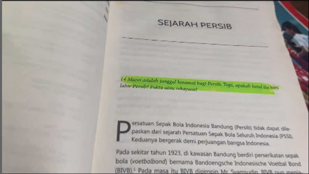 Hari Jadi Persib Resmi Berubah