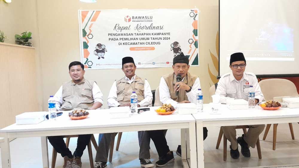 Gelar Bimtek untuk PKD, Panwascam Ciledug Siap Hadapi Kampanye dan Distribusi logistik Pemilu 2024