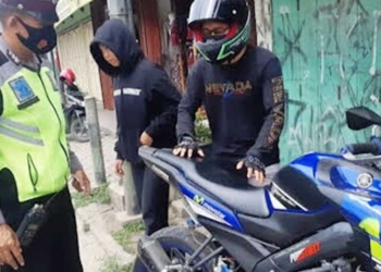 Polisi Gencar Razia Knalpot Bising di Majalengka