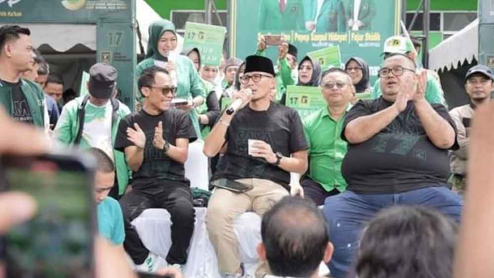 Sandiaga Uno Sapa Warga Majalengka