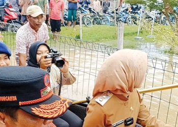 Banjir di Cirebon, Wabup Ayu Tinjau Desa Melakasari