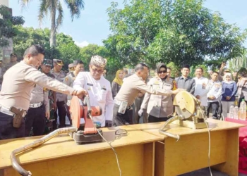Polresta Bakal Bangun Tugu dari Knalpot Brong