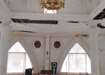 Bangunan Masjid Raharja Majalengka Memprihatinkan