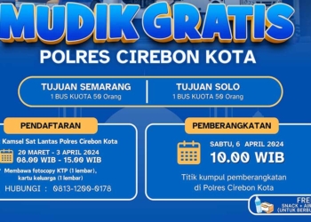 Mudik Gratis di Cirebon, Tersedia 2 Bus untuk 100 Orang Tujuan Semarang dan Solo