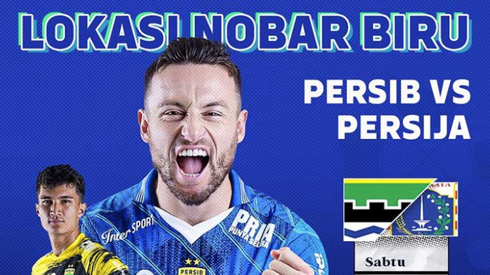Laga El Clasico Persib Vs Persija Digelar Tanpa Penonton, Berikut Daftar 3 Tempat Nobar Biru