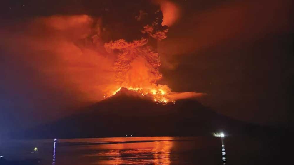 Dampak Erupsi Gunung Ruang, Berikut Daftar Sebaran Gas Belerang SO2 di Jabar, Jakarta, Banten, Ciayumajakuning