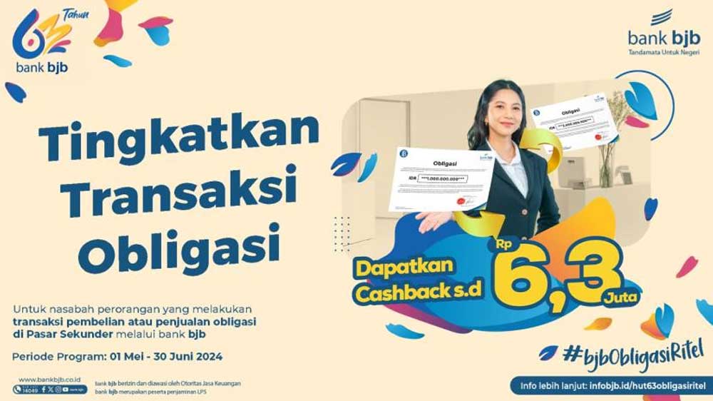 Bank bjb Luncurkan Promo Cashback bjb Obligasi Ritel