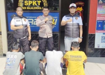 Berulah Lagi, Empat Anggota Geng Motor di Majalengka Dibekuk Polisi