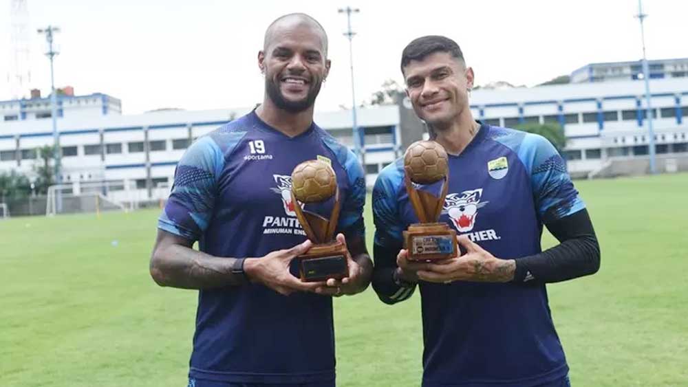 Predator Persib David da Silva dan Ciro Alves Raih Penghargaan APPI