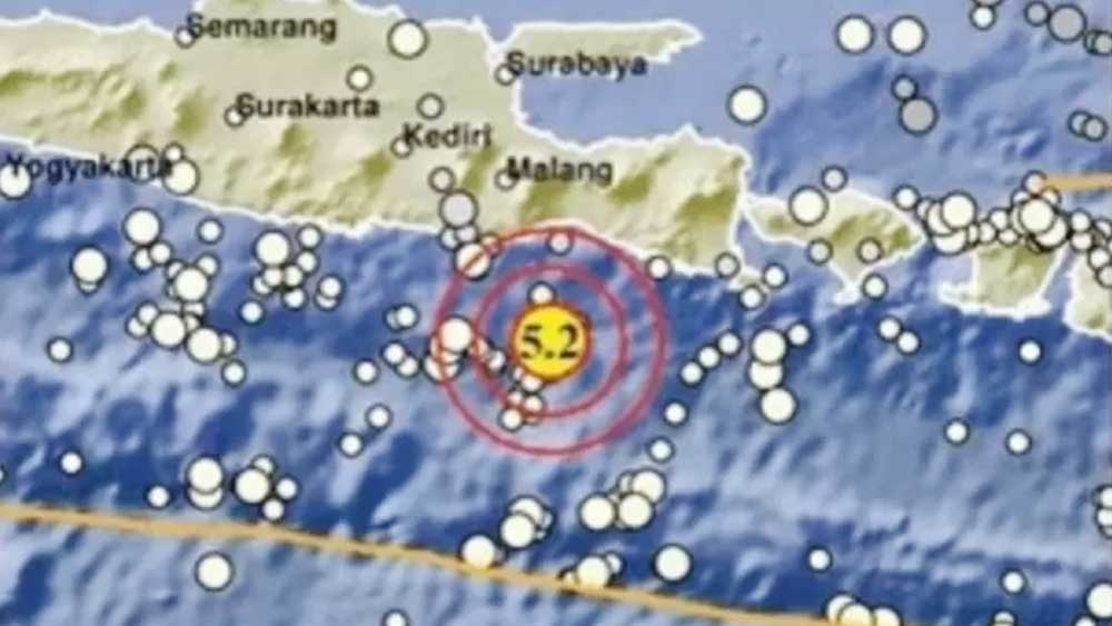 Getaran Gempa Lumajang Dirasakan Sampai Jember, Banyuwangi, Malang Hingga Blitar