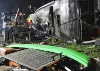 Kecelakaan di Ciater Subang, Bus Tabrak Mobil dan Sepeda Motor Diduga Gegara Rem Blong