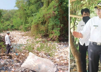 Pj Bupati Cirebon Wahyu Mijaya Pastikan Tumpukan Sampah Sungai Singaraja Diangkut